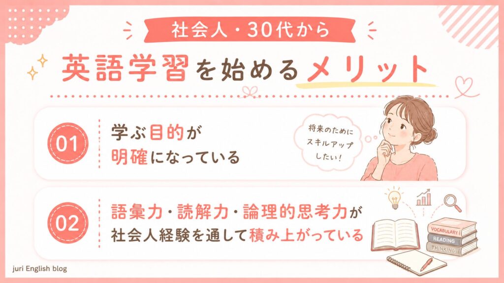 社会人から英語学習を始めるメリット