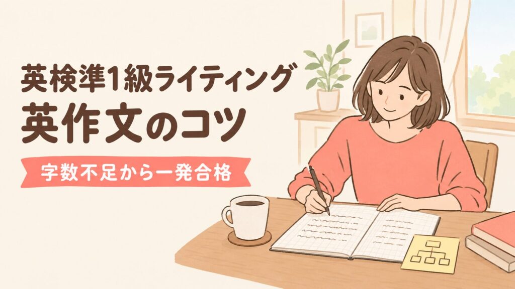 英検準1級ライティング 英作文のコツ